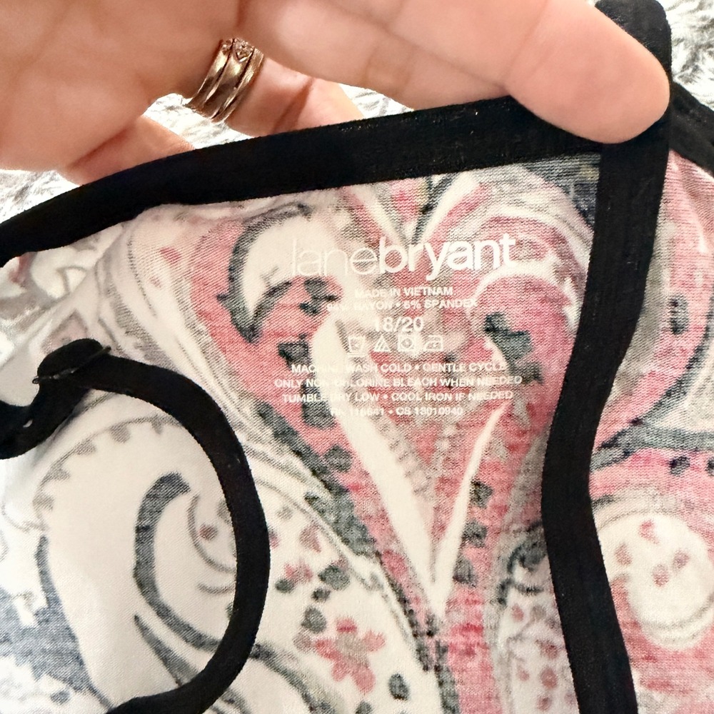 LOT OF 4 Lane Bryant Women 18/20W LACE TRIM Camisole BABYDOLL Tank Tops - Picture 6 of 9